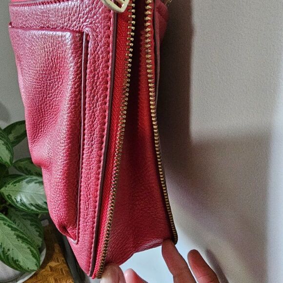 Fossil Red Crossbody Bag Everyday Essential - Picture 6 of 16